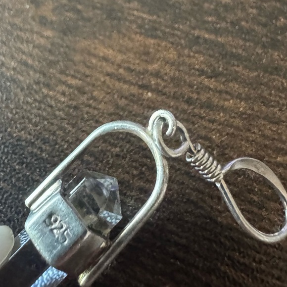 Quartz Crystal Yin Yang Talisman Reiki Healing Pendant Silver 925 - Picture 3 of 8